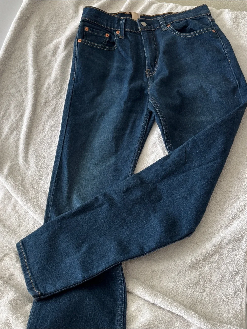 Levi's 502 Deep Blue Straight-Leg Jeans 29x32